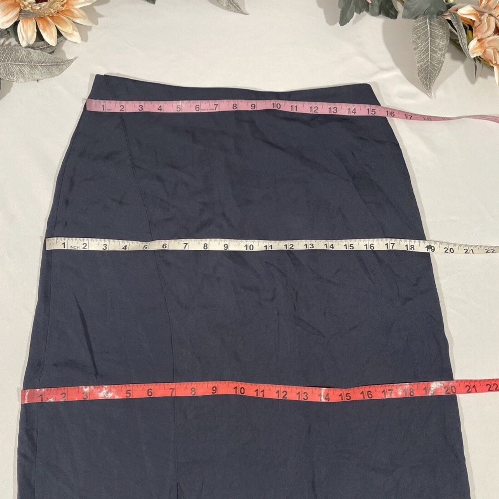 NWT $285 Vince [ 6 ] Wrap Midi Asymmetrical Skirt in Coastal‎ Blue - Picture 3 of 14